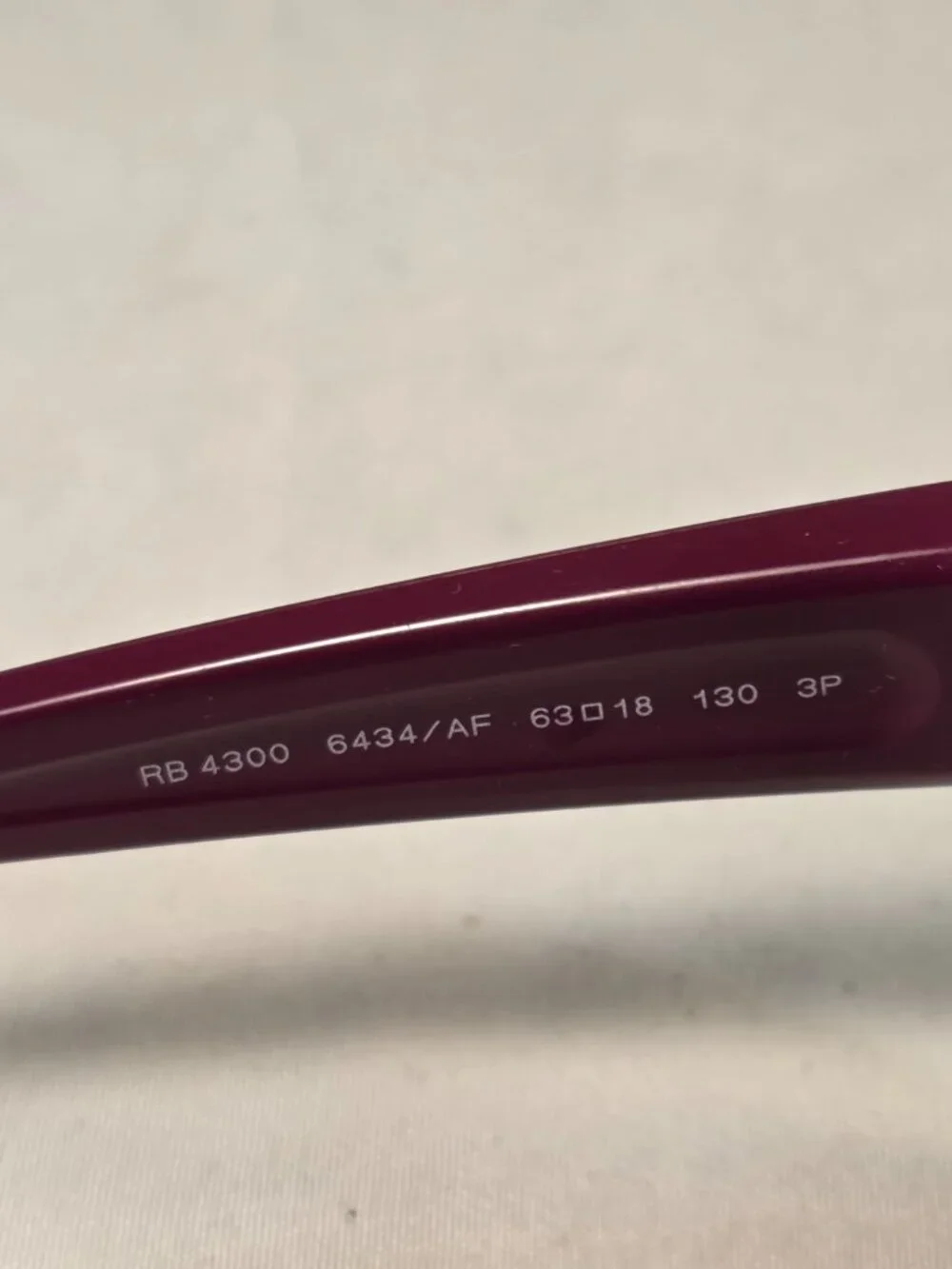 Ray-Ban Sunglasses Maroon and Black Men's rb4300 6434